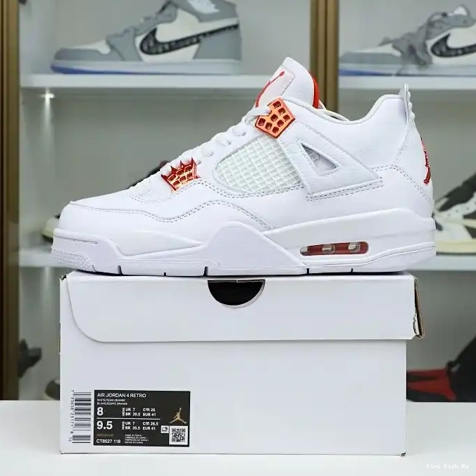 Jordan metallic 4 Air Kimikick Jordan retro“orange 0604